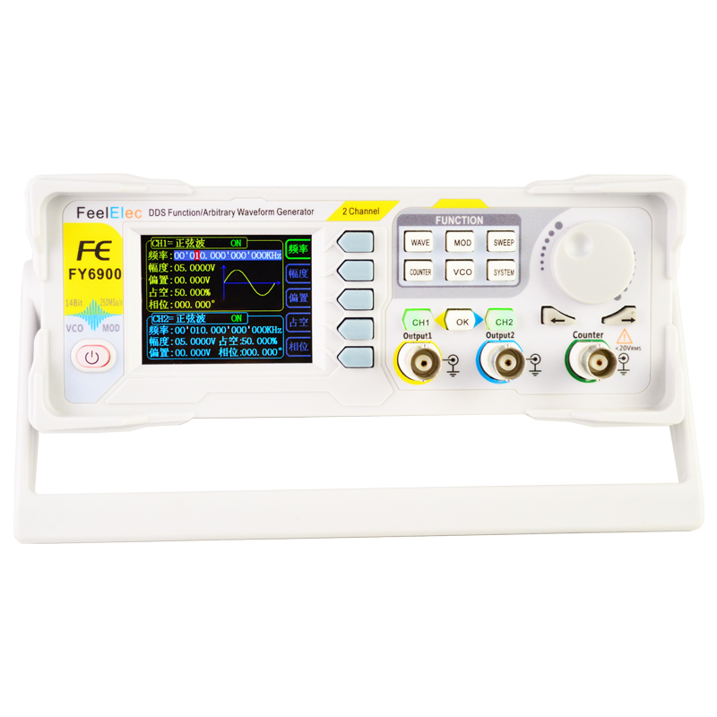 FY6900 Dual Channel DDS Functi - Dual Channel Arbitrary Waveform Function Generator 60Mhz 评论和价格