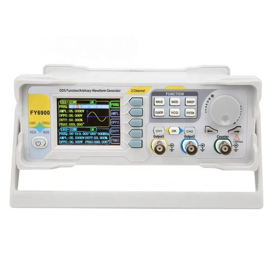 FY6900 Dual Channel DDS Functi - Dual Channel Arbitrary Waveform Function Generator 60Mhz 评论和价格