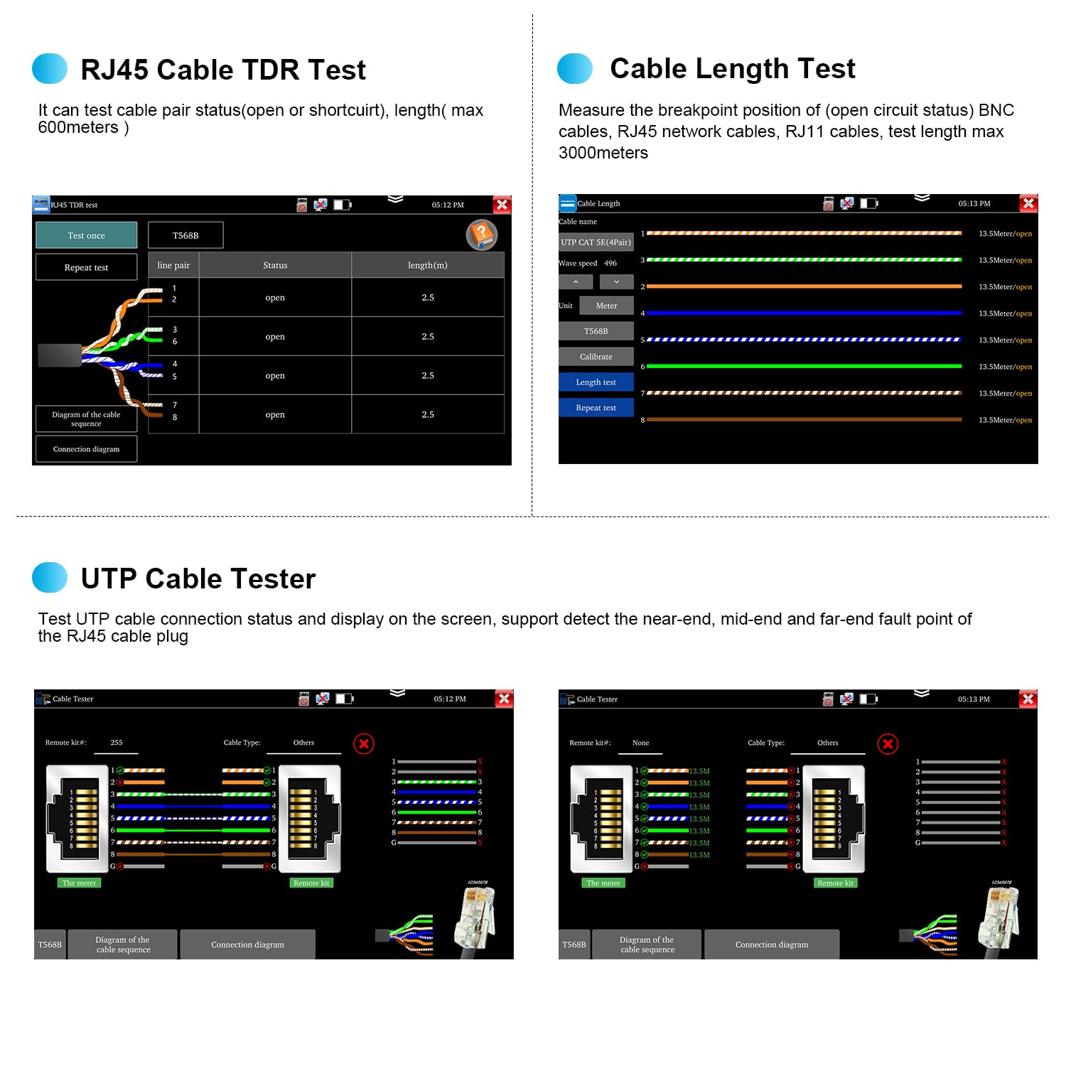 5.5 Inch OTDR Fiber Tester Opt - Optical Time Domain Reflectometer Otdr 1310 1550Nm 评论和价格